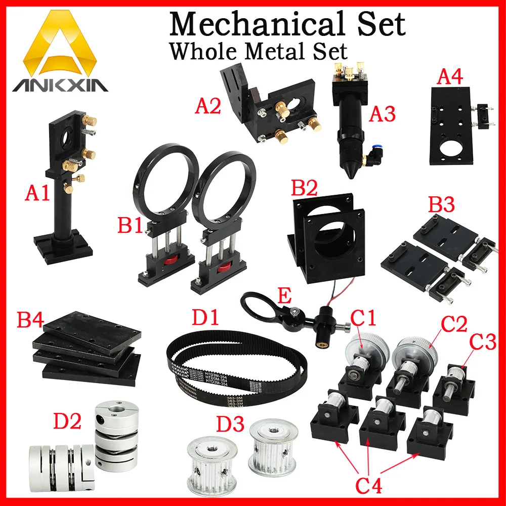 Co2 лазерная машина механические части DIY комплект компоненты металлические части передачи лазерная головка
