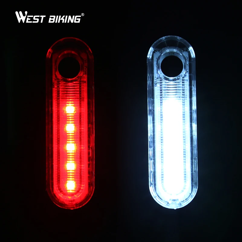 WEST BIKING Front Bicycle Light USB Rechargeable LED Bike Light Waterproof Cycling Headlight Climbing Safety Flashlight Lamps