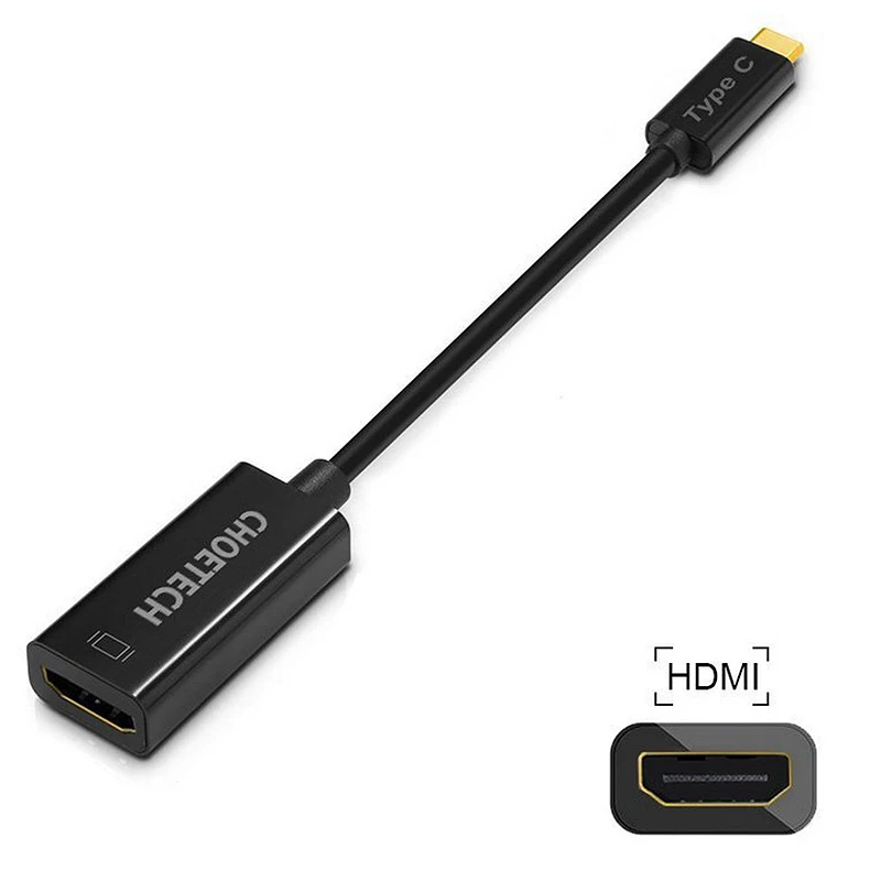 CHOETECH USB 3,1 type C-Hdmi адаптер Thunderbolt 3 совместимый 4K Hdmi
