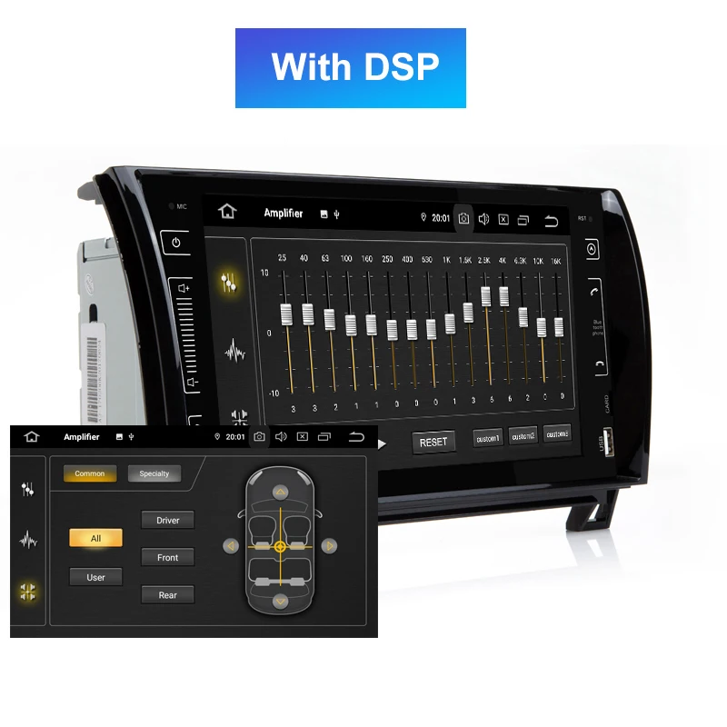 Top 9" IPS SCREEN Android 9.0 4G 2 DIN CAR GPS For TOYOTA Sequoia Tundra NO DVD PLAYER radio stereo navigation receiver 2