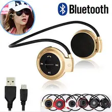 Hot Mini503 BH503 Neckband Mini Wireless Sport Bluetooth Headset/headphone Music Stereo Bluetooth Earphone Micro SD Card Slot