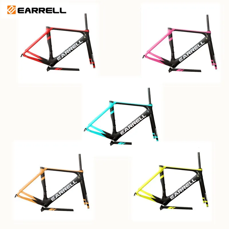 Clearance EARRELL carbon fiber road frame Di2&Mechanical racing bike carbon road fork+seatpost+headset carbon road bicycle accessories 0 Clearance EARRELL carbon fiber road frame Di2&Mechanical racing bike carbon road fork+seatpost+headset carbon road bicycle accessories 0