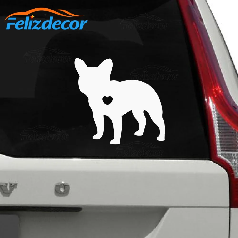 Наклейки на автомобиль I Love My French Bulldog Dog водонепроницаемые наклейки с