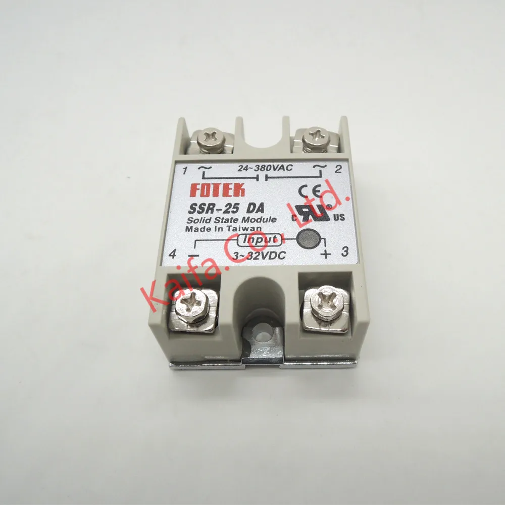 Buy 1pcs solid state relay SSR 25DA 25A 5 24VDC TO 24