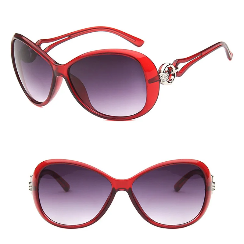 LeonLion, классические градиентные солнцезащитные очки для женщин, фирменный дизайн, винтажные негабаритные солнцезащитные очки, UV400 Oculos De Sol Feminino - Цвет линз: Red Wine