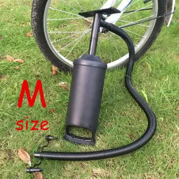 

M size portable hand air pump for inflatable bed swimming ring boats charge submersible Pump 3 nozzles fit most valves by hand