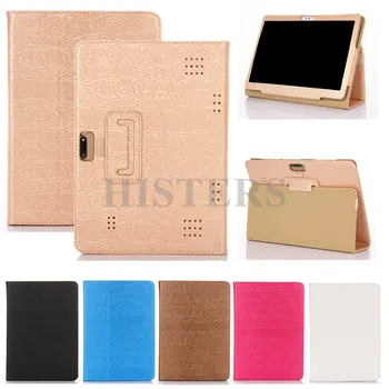 

HISTERS PU Leather Cover for Digma CITI 1532 1508 1509 1510 3G 4G 10.1 inch Tablet Folio Stand Case 3 FREE Gifts