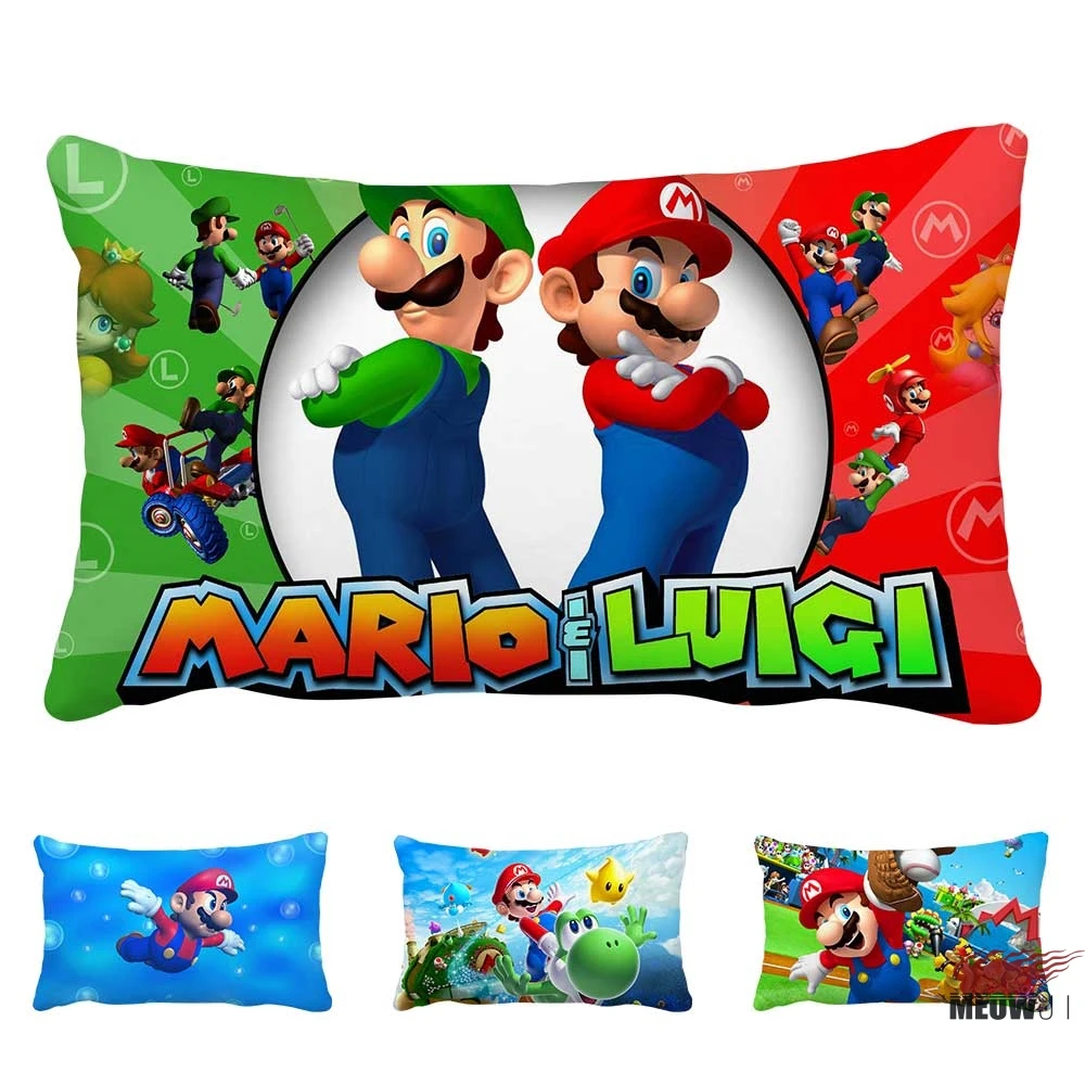 Super Mario Multi Size Rectangle Throw Pillow Case Free Shippingin