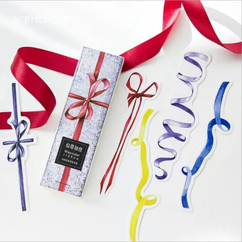 

New Ideas Like Ribbon Bookmarks Kawaii Memorandum Notes Card Child Student Cute Gift Bookmarks Office Stationery 30pcs/ Box