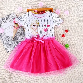 

Kids Baby Girls Princess Dress Elsa's and Anna's girl dresses princess elsa anna patterns dress Girls party dress