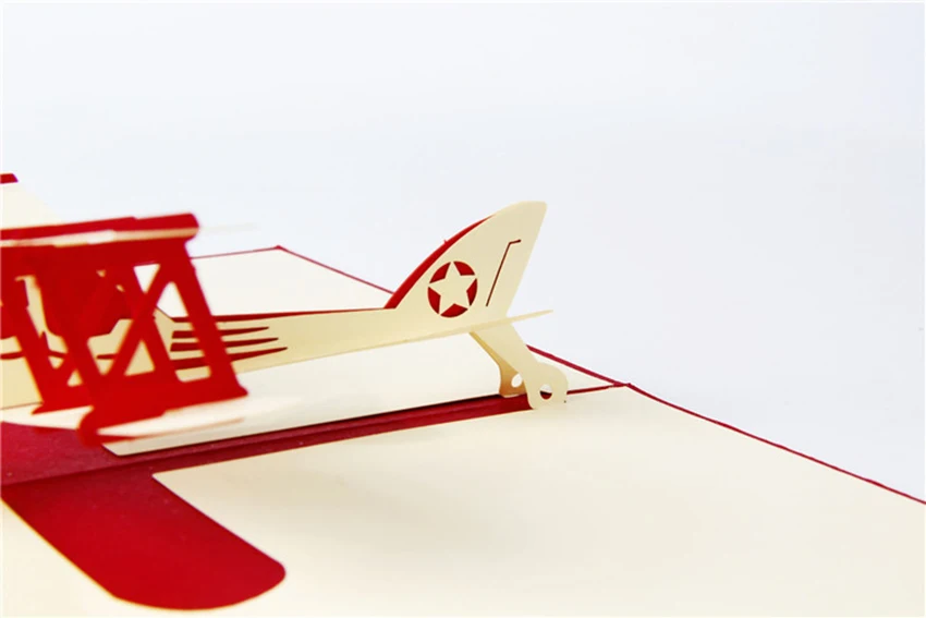 Spiritz 3D Pop Up приветствие открытки почтовая карточка самолет модель оригами для ручной работы бумага ремесло подарок на день рождения