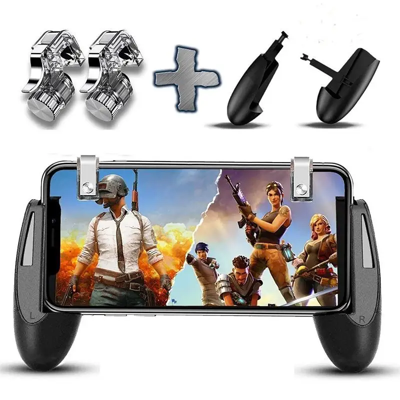 

HobbyLane Joysticks for PUBG STG FPS Game Trigger Cell Phone Mobile Controller Fire Button Gamepad L1R1 Aim Key Joystick d15