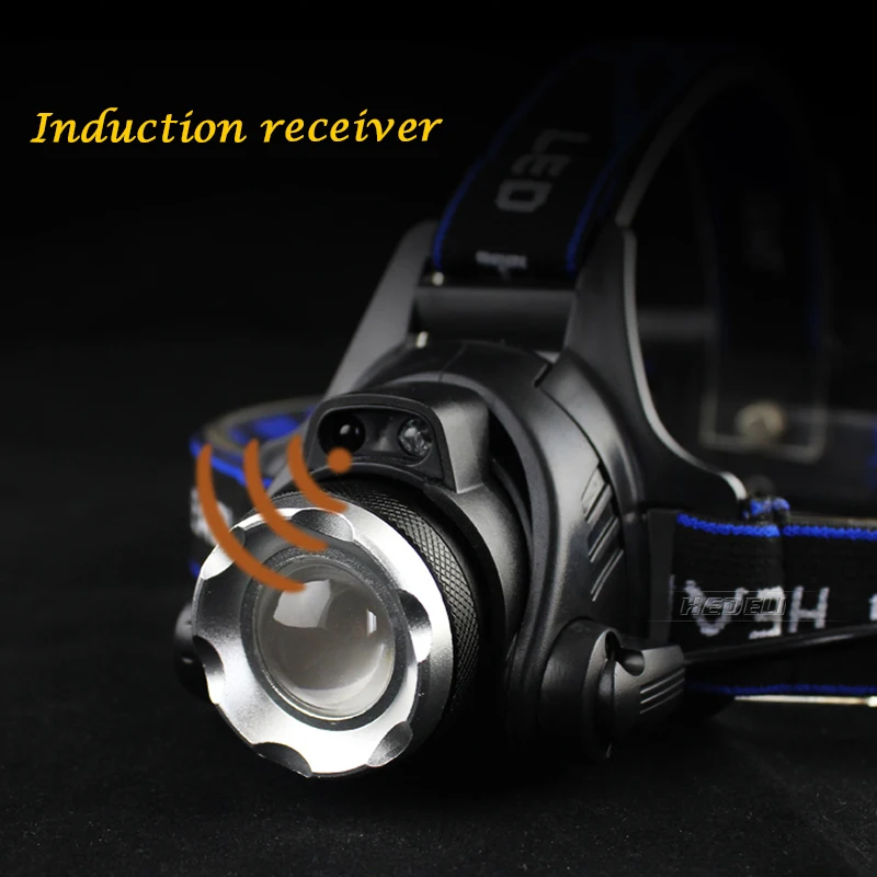 Buy IR Sensor Head light Induction LED headlamp USB Rechargeable head lamp 18650 battery CREE XM-L2 Headlamps Lanterna Flashlight