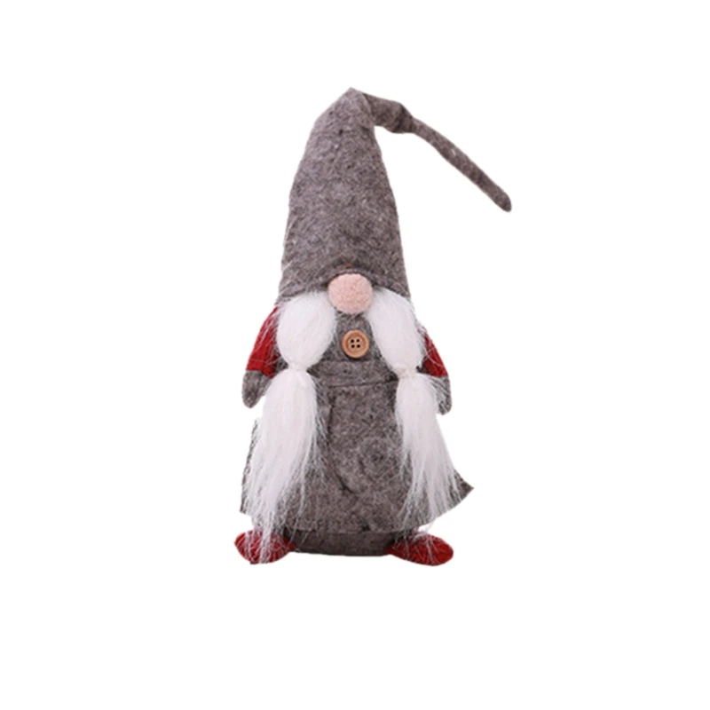 

43CM Christmas Old Man Faceless Stand Doll Toy Festival New Year Dinner Party Christmas Decorations for home kids Xmas Gifts T
