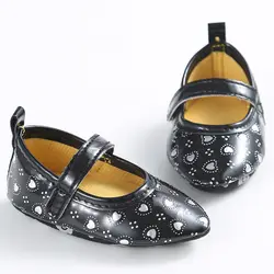 Новая мода 10,5-11,5 см белый детская обувь для девочек Chaussures указал принцесса кроссовки кожаные для новорожденных Тапочки