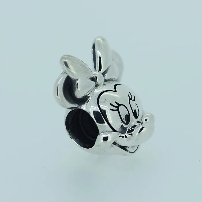 

DIY Beads for Jewelry Making Sterling-Silver-Jewelry MINNIE Bead Charms Silver 925 Berloque Perles Women
