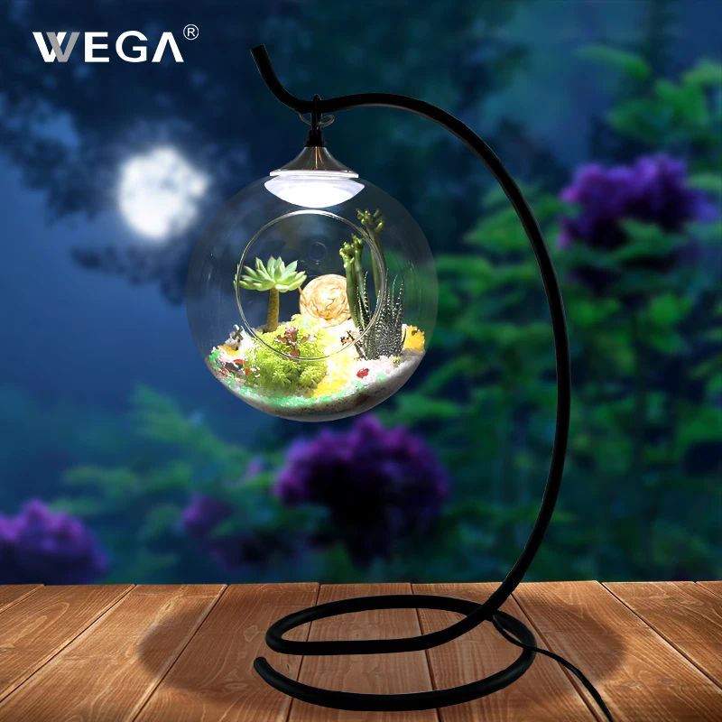 

WEGA DIY Plant Growth Lamp Full Spectrum LED Light Source Micro Ecological Landscape Art Potted Plant Light Restaurant Bar Decor