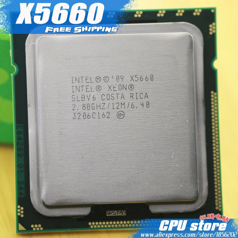 Процессор Intel Xeon X5660 cpu/2,8 ГГц/LGA1366/12 МБ кэш L3/шесть ядер/серверный процессор шт, есть, X5650