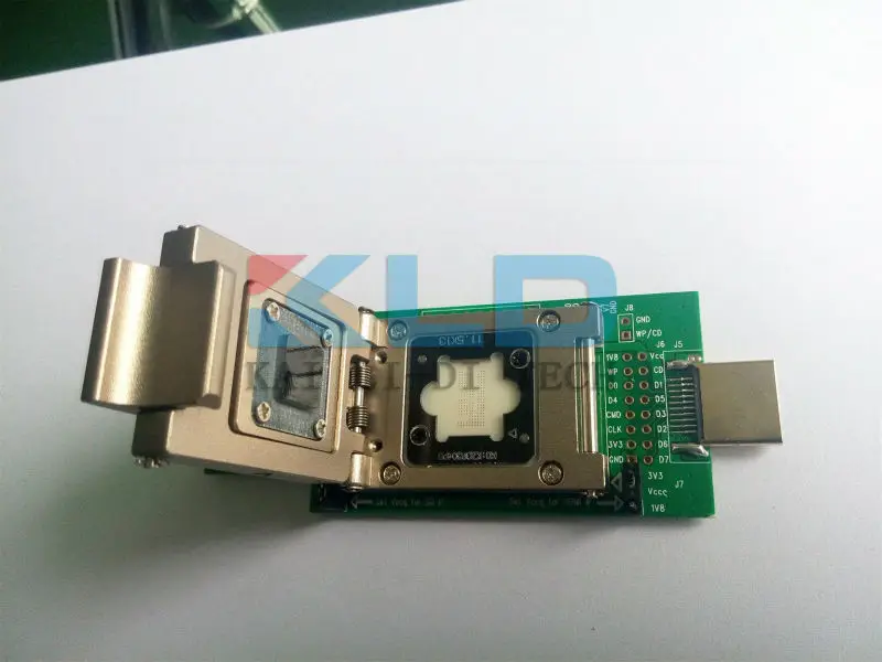 EMMC адаптер nand флэш Тест гнездо eMMC чтение и письмо SD интерфейс алюминиевый сплав
