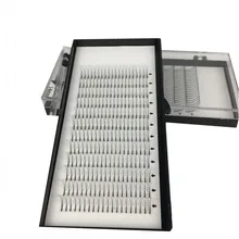 10 шт. длинные стебли 3D Очаровательные ресницы Индивидуальный Объем D/C Curl толщина макияж Корея поддельные норковые ресницы