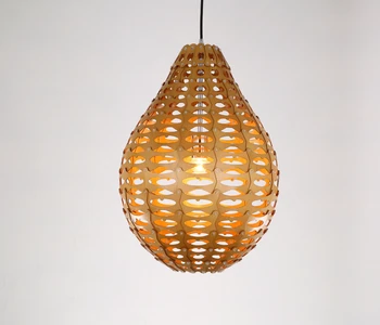 

Classiacal rural quaint Ply-Wood chips Chandelier handmade indoor E27 LED hang lamp for cafe&bar&porch&stairs&corridor BT278