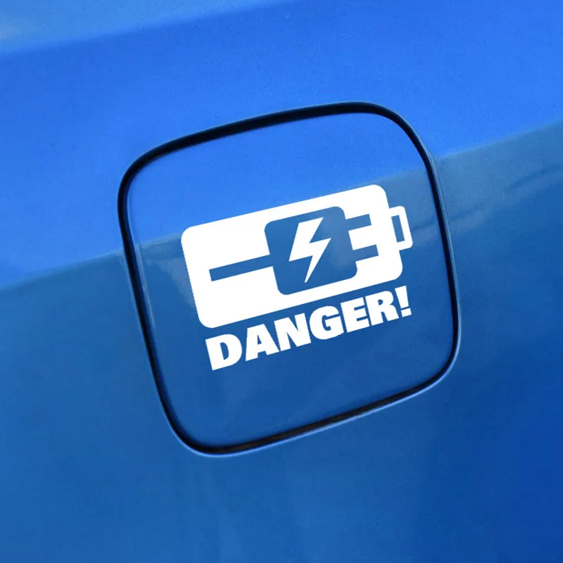 DANGER CHARGING warning car sticker for electric automobile,reflective