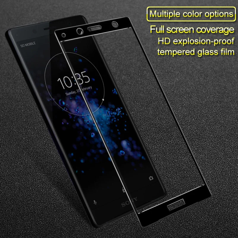 

sFor Sony XZ2 Compact Glass Tempered IMAK Full Cover Protective Film For Sony Xperia XZ2 Compact Screen Protector