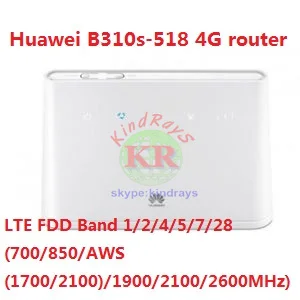 Открыл huawei b310 s 518 1 4G LTE FDD группа 1/2/4/5/7/28 CPE WI FI маршрутизатор 4g роутер Ethernet b310s сим
