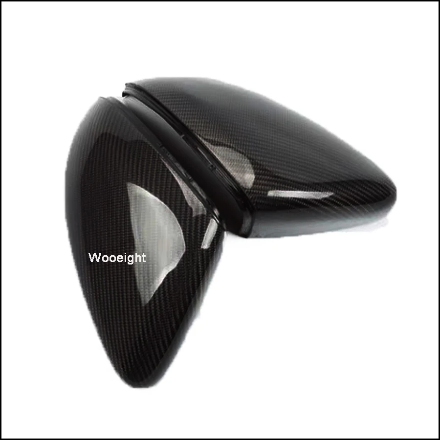 2Pcs Carbon Fiber Auto Car Mirror Cover For VW Golf 7 MK7 2014 2015 2016 2017 2018 ABS Side Rearview Mirror Cover Trim (1)