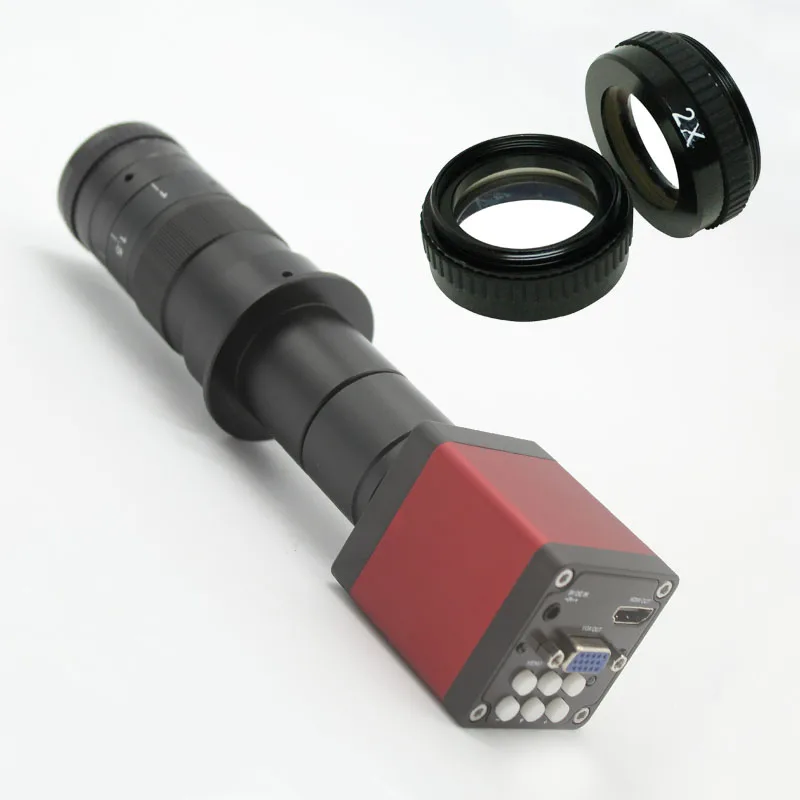 13MP 1/3 &quotCMOS промышленности микроскоп Камера hdmi выходы VGA 60f/S 720 P + 10X ~ 600X