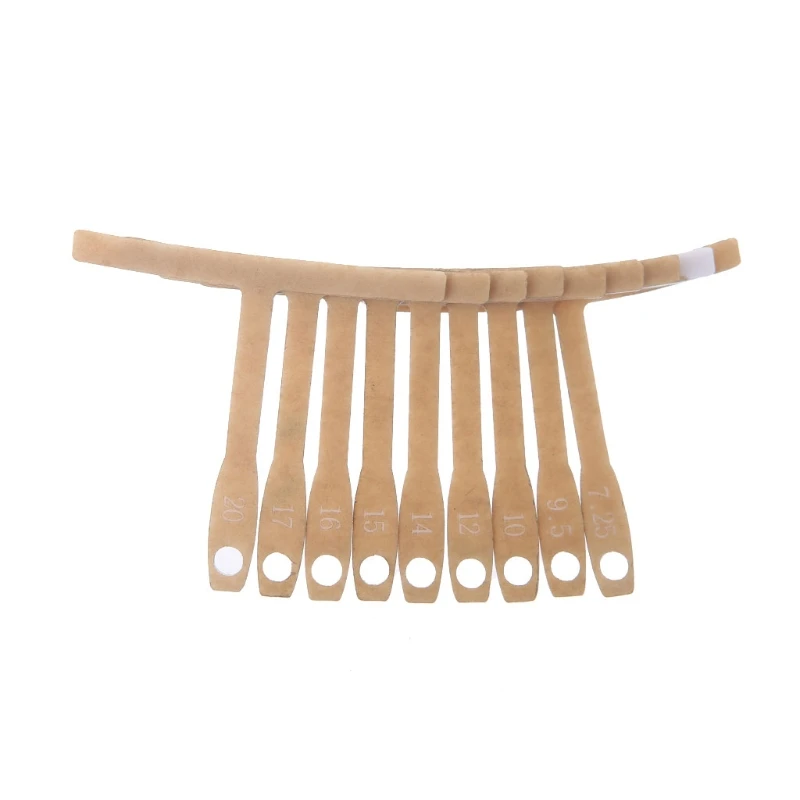 

9pcs/set Understring Radius Gauge Metal for Guitar and Bass Setup Luthier Tools