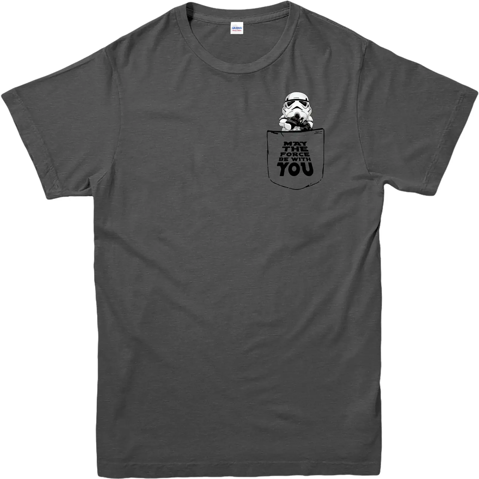 

Star Wars T-Shirt Pocket Characters T-Shirt Stormtrooper in the Pocket T-Shirt Youth Round Collar Customized free shipping