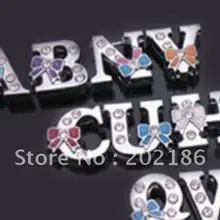 260 шт 8 мм страз галстук-бабочка скользящие буквы