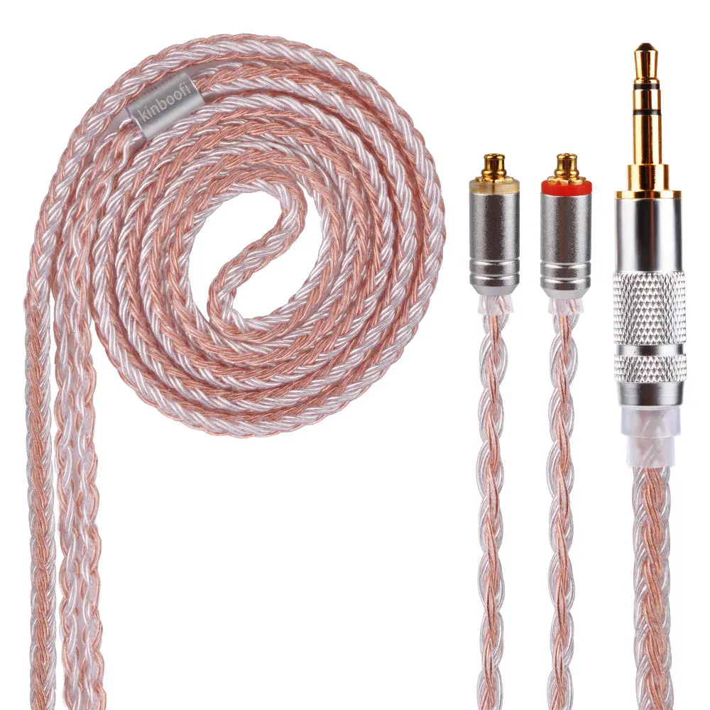 

Kinboofi 16 Core Copper and silver mixed upgrade line 2.5/3.5/4.4/MMCX/2Pin earphone cable for KZ ZSN AS10 ZS10 SE215 SE846 ZST