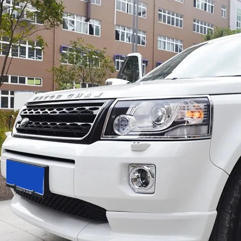 

Luhuezu 2011-2015 Chrome Front Light Cover For Land Rover Freelander 2 Accessories