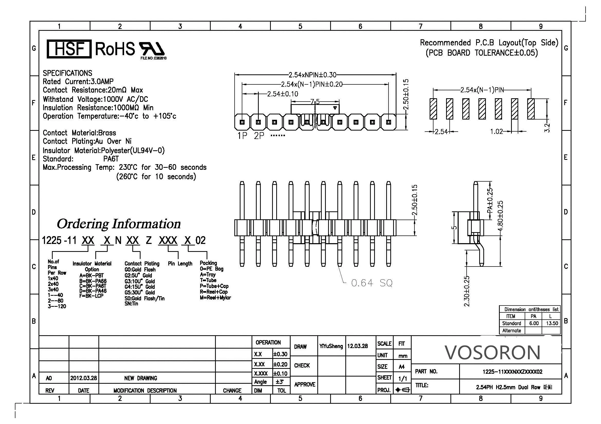 pièces de soudure refusion pour pcb angle degrés smd smt