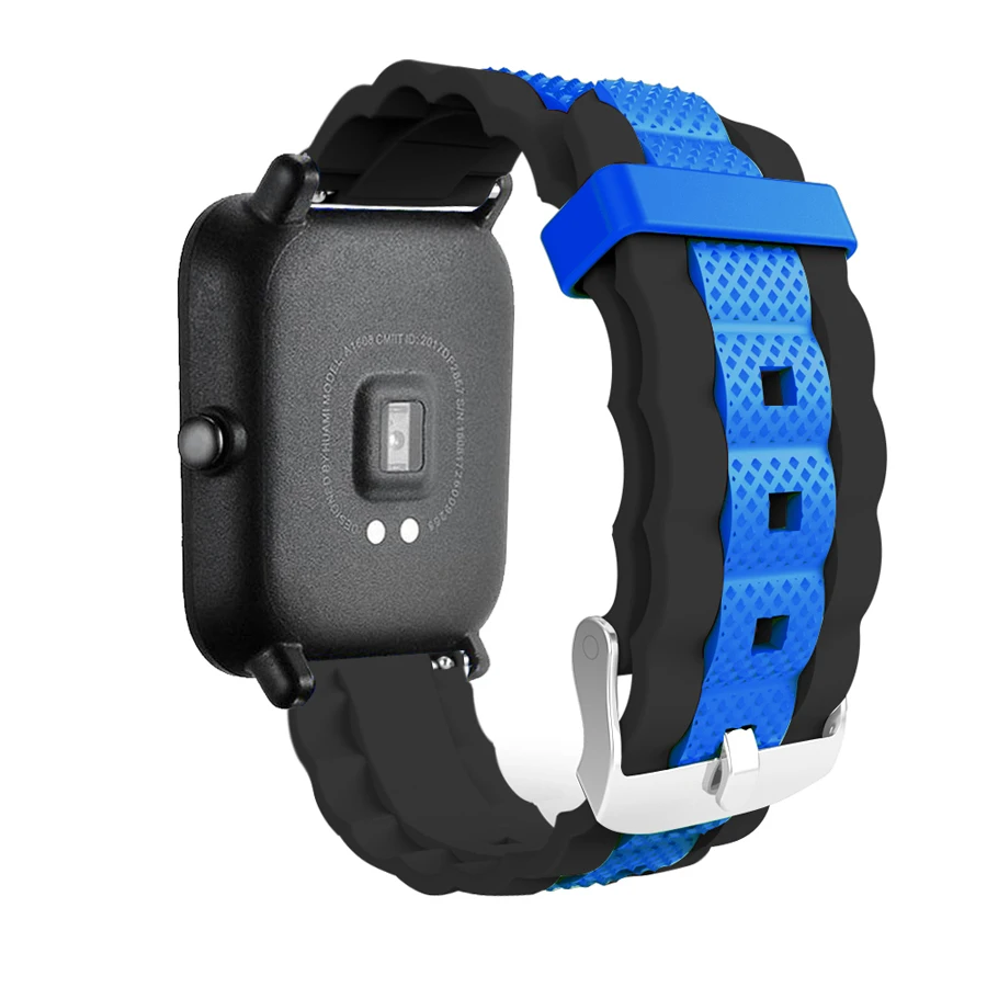 Ремешок силиконовый для Amazfit Bip сменный спортивный браслет Xiaomi Huami Молодежные