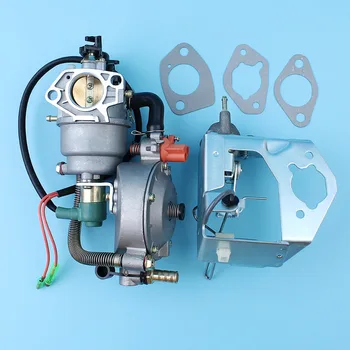 

Dual Fuel Carburetor Auto Choke Pump Conversion Kit For 188F 190F GX420 15HP 16HP 5KW-8KW Generator Engine LPG / CNG / Gasoline