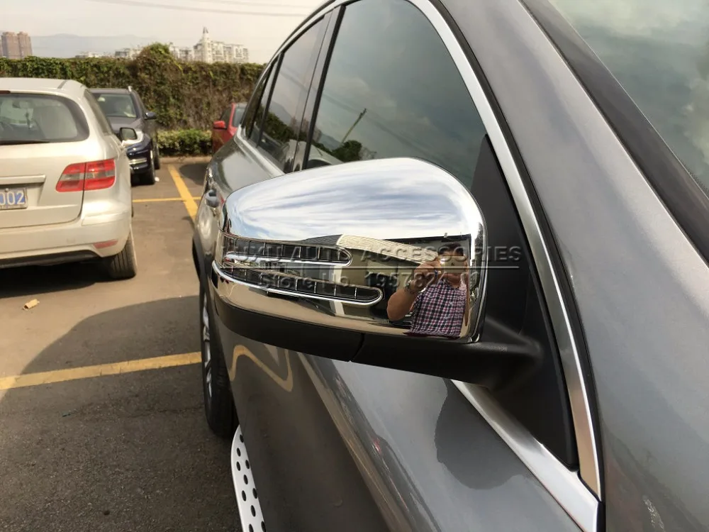 Хромированная накладка на зеркало заднего вида из АБС пластика для Mercedes Benz GLE W166