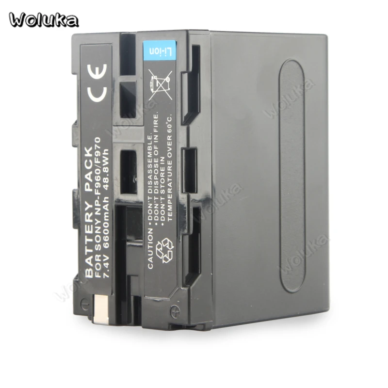 Литиевая батарея для фотоаппарата 6600 мАч NP F950 F970 F series фотография литиевая
