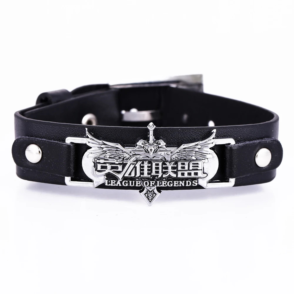 Мужской кожаный браслет в стиле Игры Black League & Legends|leather wrap bracelet|wrap braceletfriendship bracelets |