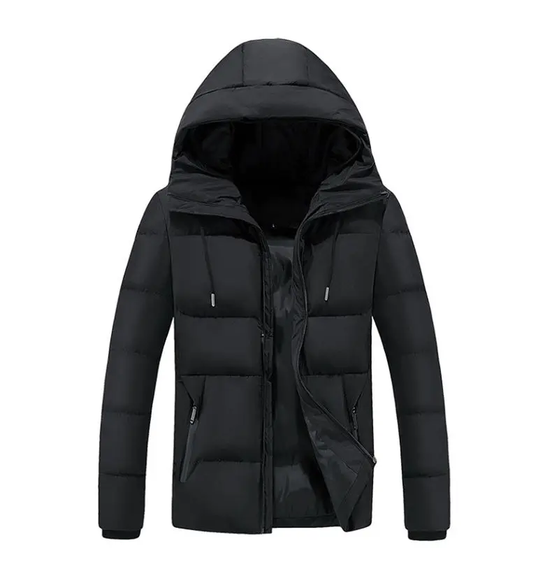 4XL Mens Cotton Padded Youth Winter Warm Mens Jackets Wind Resistant Autumn Thick Hooded Jacket Coats Men 2018 New Dropshipping 01