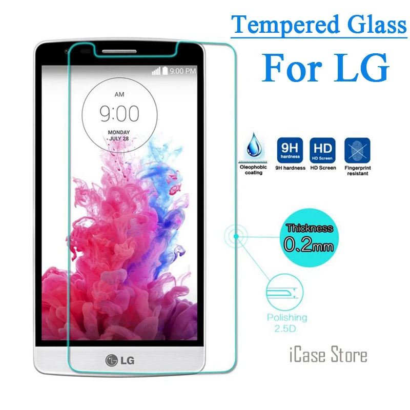 Экран протектор Закаленное Стекло для LG G3 D850 D855 G4 стилус Leon H340 дух V10 G2 Lite G Flex2