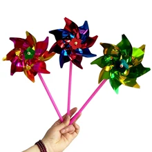 Дети 30 шт. DIY милый мультфильм красочный мельница ветряная мельница игрушка для детей игрушка садовый газон свадебный Декор