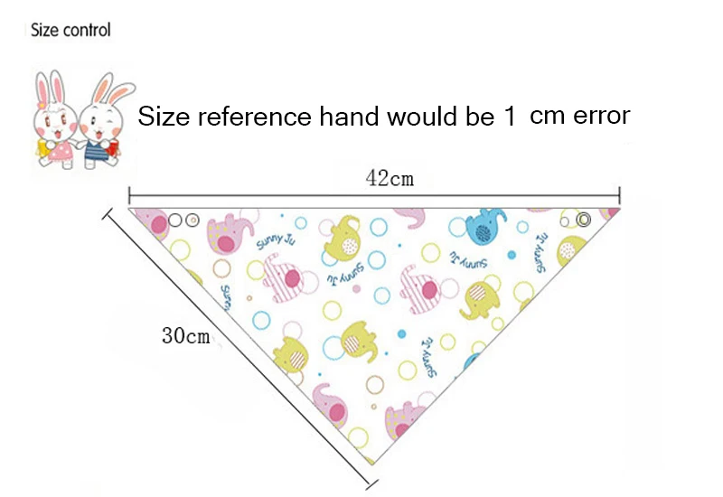 Double Layers Cotton waterproof Baby Bibs Baby Bandana Bibs Burp Cloths Newborn Triangle Scarf character Animal Towel Stuff