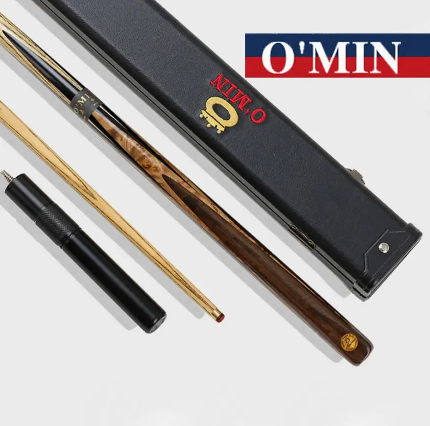 OMIN 3/4 Snooker Cue Stick 9 5 мм наконечники ручной работы s чехол из пепельного дерева
