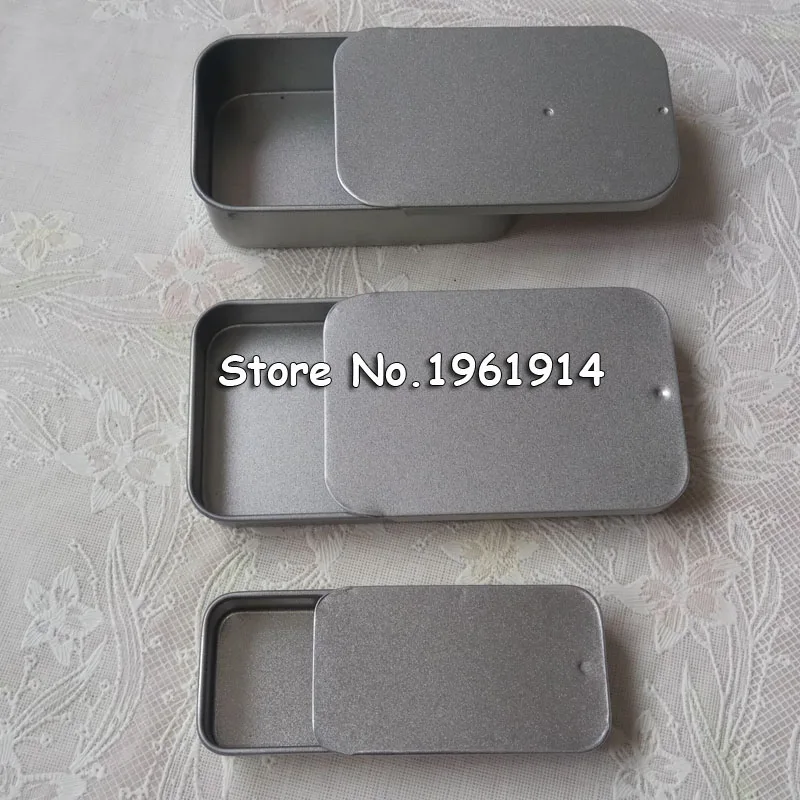

sliding tin box/mint tin box/food packing box/food tin can/food container 100pcs