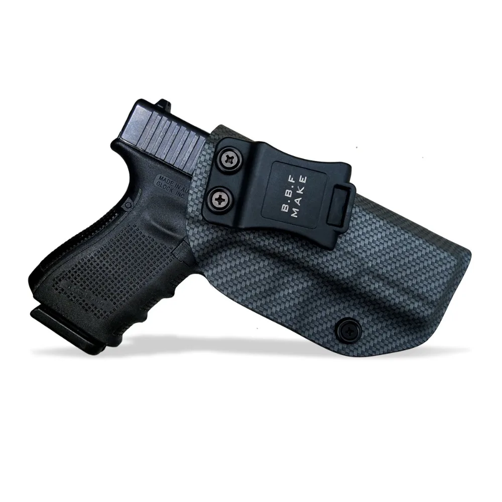 Тактическая кобура для пистолета IWB/OWB из углеродного волокна KYDEX Glock 19 17 25 26 27 28 43 22
