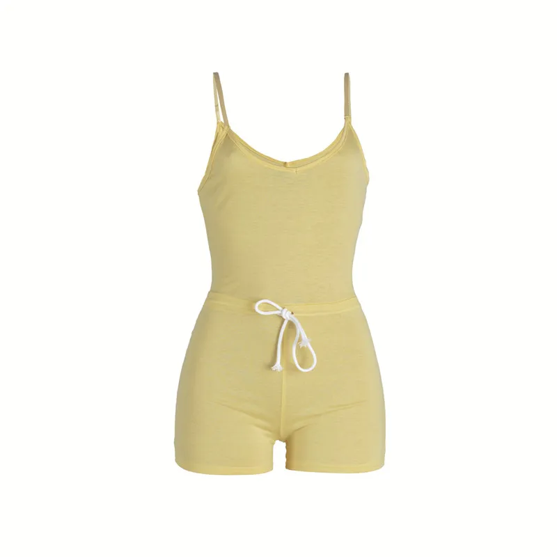 summer sexy spaghetti strap shorts playsuits-1