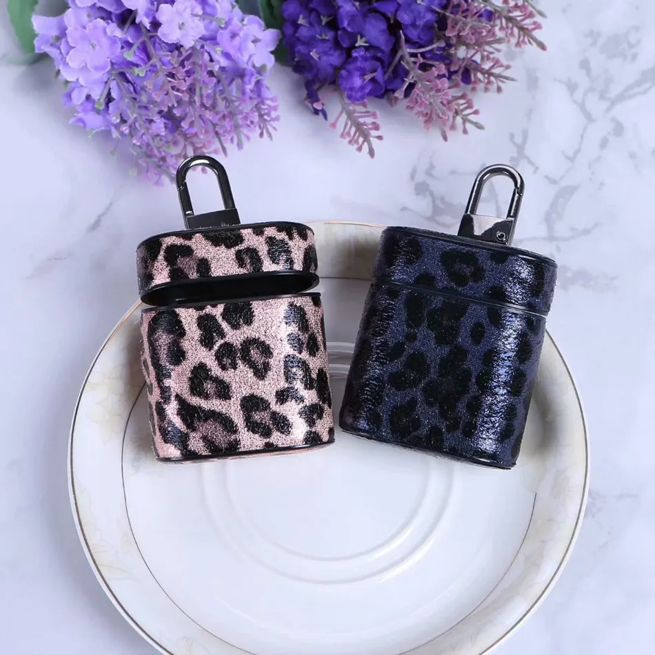Bluetooth Wireless Headphone Case For Airpods Apple Cases Leather Keyring Cover For Airpods 2 Protector Charging Leopard Air Pod Bluetooth Wireless Headphone Case For Airpods Apple Cases Leather Keyring Cover For Airpods 2 Protector Charging Leopard Air Pod